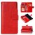 Samsung Galaxy Note 8 Wallet Stand Crazy Horse Leather Case Red