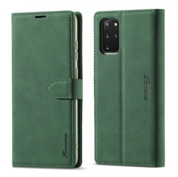 Forwenw Samsung Galaxy S20 Wallet Magnetic Kickstand Case Green