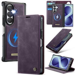CaseMe Samsung Galaxy Z Fold8 Ultra 2-in-1 Magnetic Wallet Case – Wireless Charging & RFID Blocking Purple