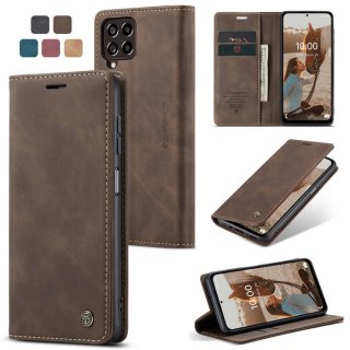 CaseMe Samsung Galaxy M53 Wallet Magnetic Case Coffee