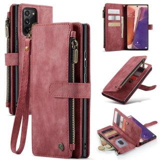 CaseMe Samsung Galaxy Note 20 Wallet kickstand Case Red