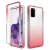 Samsung Galaxy S20 Plus Shockproof Clear Gradient Cover Red