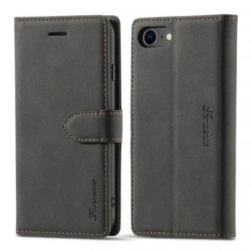 Forwenw iPhone 7/8/SE 2020 Wallet Magnetic Kickstand Case Black