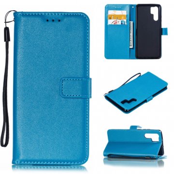 Huawei P30 Pro Wallet Kickstand Magnetic Leather Case Sky Blue