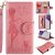 Samsung Galaxy S20 Ultra Embossed Girl Cat 9 Card Slots Wallet Case Pink