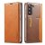 LC.IMEEKE Samsung Galaxy S22 Magnetic Stand Case With Card Slots Brown