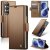 CaseMe Samsung Galaxy Z Fold8 Ultra RFID Wallet Case with Magnetic Buckle & Wireless Charging Brown