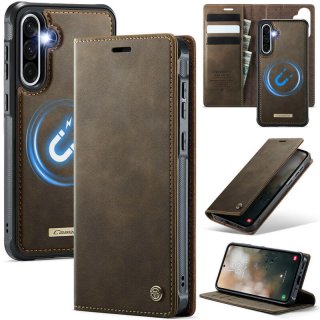 CaseMe Samsung Galaxy A36 5G 2-in-1 Magnetic Wallet Case with RFID Blocking Coffee