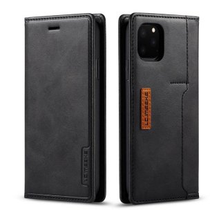 LC.IMEEKE iPhone 11 Pro Max Wallet Magnetic Stand Case with Card Slots Black