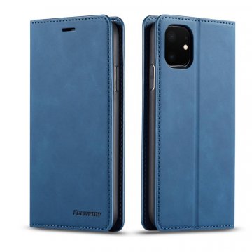 Forwenw iPhone 11 Wallet Kickstand Magnetic Shockproof Case Blue