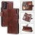 Samsung Galaxy S21 Plus Wallet 9 Card Slots Magnetic Case Brown