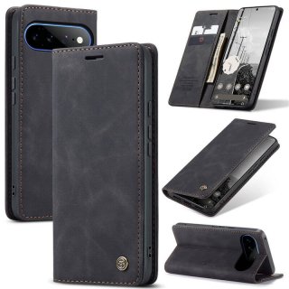 CaseMe Google Pixel 11 Pro XL Suede Leather Wallet Case Black