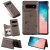 Samsung Galaxy S10 Bee and Cat Magnetic Card Slots Stand Cover Gray
