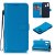 Samsung Galaxy A40 Wallet Magnetic Kickstand Leather Case Sky Blue