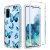 Samsung Galaxy S20 Clear Bumper TPU Blue Butterfly Case