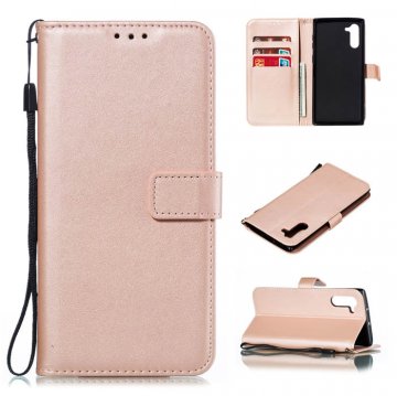 Samsung Galaxy Note 10 Wallet Kickstand Magnetic Case Rose Gold