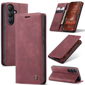 CaseMe Samsung Galaxy S26 Plus Wallet Magnetic Suede Leather Case Red