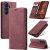 CaseMe Samsung Galaxy S26 Plus Wallet Magnetic Suede Leather Case Red