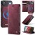 CaseMe iPhone Air 2-in-1 Magnetic Wallet Case – Wireless Charging & RFID Blocking Red
