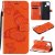 OPPO Realme C12 Embossed Butterfly Wallet Magnetic Stand Case Orange