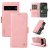 YIKATU Google Pixel 7 Pro Skin-touch Wallet Kickstand Case Pink