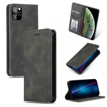 iPhone 11 Pro Magnetic Flip Wallet Stand Shockproof Case Gray