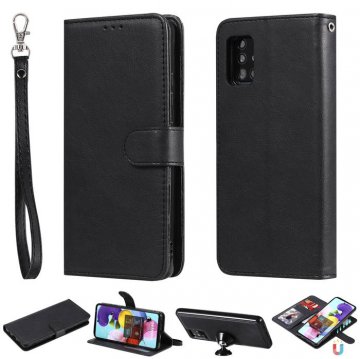 Samsung Galaxy A51 5G Wallet Detachable 2 in 1 Stand Case Black