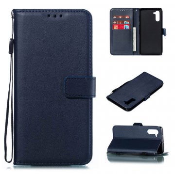 Samsung Galaxy Note 10 Wallet Kickstand Magnetic Case Dark Blue