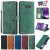 Samsung Galaxy S8 Plus Wallet RFID Blocking Kickstand Case Green