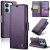 CaseMe Xiaomi Redmi 15C Wallet RFID Blocking Magnetic Buckle Case Purple