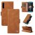 YIKATU Sony Xperia 10 III Skin-touch Wallet Kickstand Case Brown