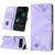 Skin-friendly Google Pixel 6 Pro Wallet Stand Case with Wrist Strap Purple