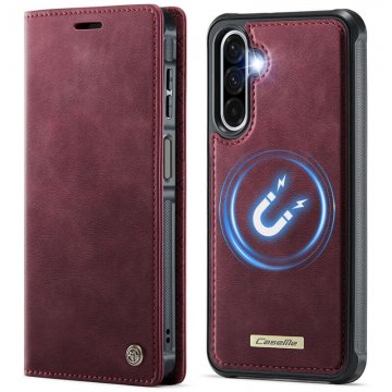 CaseMe Samsung Galaxy A17 2-in-1 Magnetic Wallet Case with RFID Blocking Red