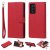Samsung Galaxy Note 20 Ultra Wallet Detachable 2 in 1 Case Red