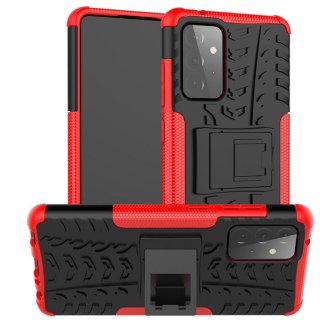 Samsung Galaxy A72 Hybrid PC + TPU Stand Case Red