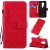 OnePlus 8 Pro Embossed Sunflower Wallet Stand Case Red