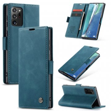 CaseMe Samsung Galaxy Note 20 Ultra Wallet Magnetic Flip Case Blue