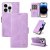 YIKATU iPhone 14 Pro Max Skin-touch Wallet Kickstand Case Purple