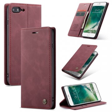 CaseMe iPhone 7 Plus/8 Plus Wallet Stand Magnetic Case Red