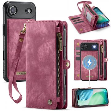 CaseMe iPhone Air 2-in-1 Magnetic Wallet Case with MagSafe & RFID Blocking Red