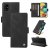 YIKATU Samsung Galaxy A51 4G Skin-touch Wallet Kickstand Case Black