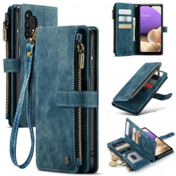 CaseMe Samsung Galaxy A32 5G Wallet kickstand Case Blue