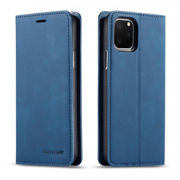 Forwenw iPhone 11 Pro Max Wallet Kickstand Magnetic Case Blue