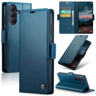 CaseMe Samsung Galaxy S26 Plus Wallet RFID Blocking Magnetic Buckle Case Blue