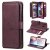 Samsung Galaxy A20/A30 Multi-function 10 Card Slots Wallet Case Claret