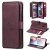 Samsung Galaxy A20/A30 Multi-function 10 Card Slots Wallet Case Claret