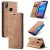 CaseMe Huawei P20 Lite Wallet Stand Magnetic Flip Case Brown