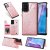 Samsung Galaxy Note 20 Luxury Bee and Cat Magnetic Card Slots Stand Cover Rose Gold