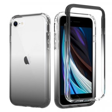 iPhone 7/8/SE 2020 Shockproof Clear Gradient Cover Black