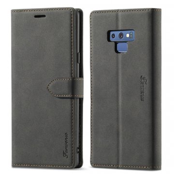 Forwenw Samsung Galaxy Note 9 Wallet Magnetic Kickstand Case Black